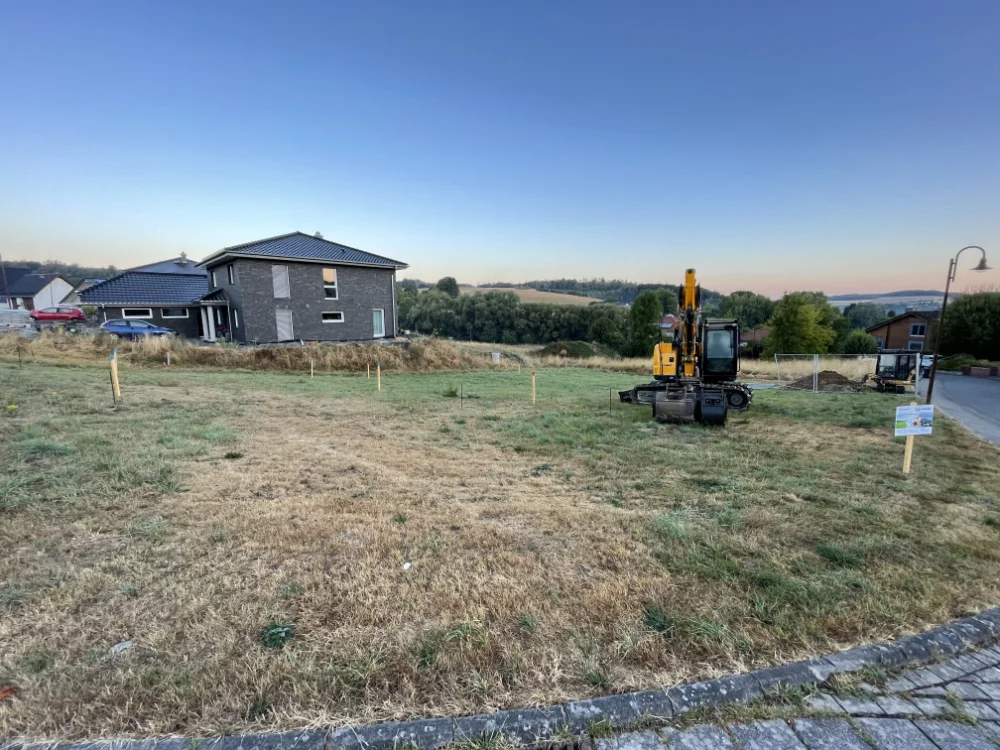 Baggerarbeiten Erdbau abgeschlossen – WallWerk